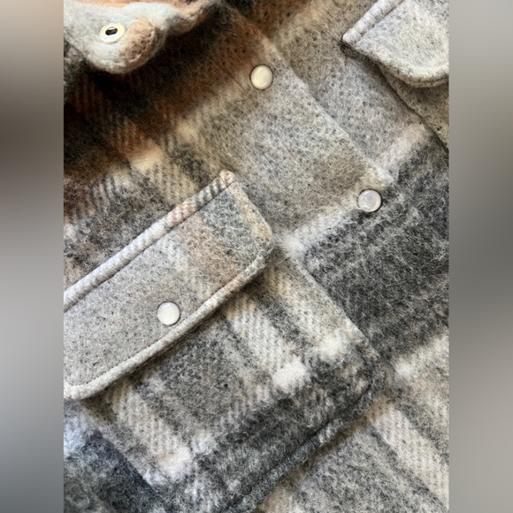 MISS ME wool blend sz M snap pearl closure , lined. - Picture 8 of 10